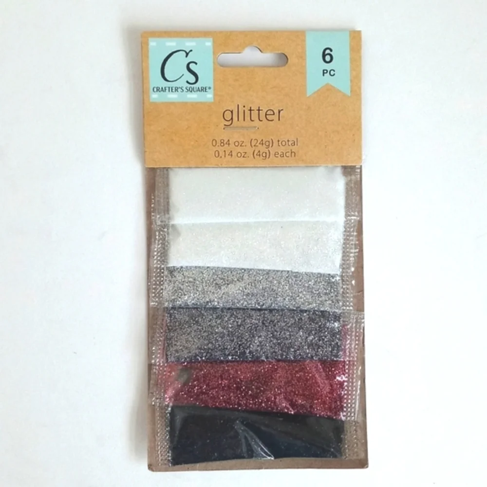 31 Set Crafter's Square 10 Glitter Glue, 15 Glitter Sticks, 6 Piece Glitter Pack